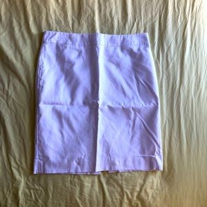 J. Crew bright white cotton pencil skirt